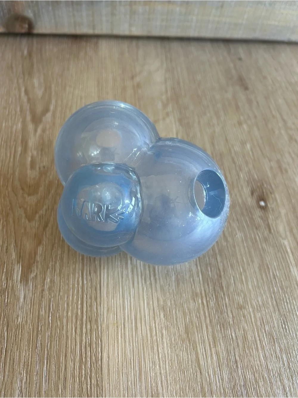 Translucent Light Blue Bubble Silicone Treat Holder Toy Bubbles Large Dog Toy